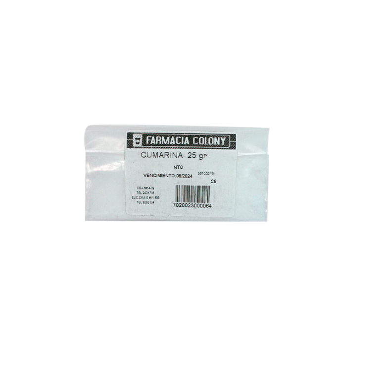 Cumarina 25 Gramos - Farmacia Colony